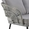 Manhattan Comfort Riviera Rope Wicker 4-Piece 4 Seater Patio Conversation Set with Cushions in Grey OD-CV016-GY - alternate 4